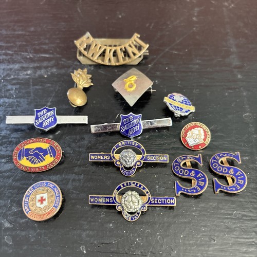 Vintage group enamel badges - vintage,