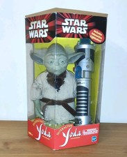 Star Wars 2000 Talking Yoda Toy with Interactive Lightsaber Tiger Vintage