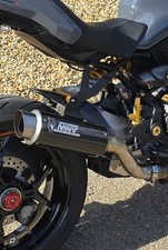 Mivv carbon fibre motorbike exhaust silencer for Ducati Monster 1200 and 821
