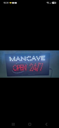 Man cave open led neon - cave,