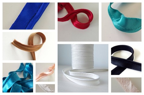 Satin bias piping cord - 2m,