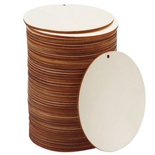 50 Pieces 4 Inch Round Wooden