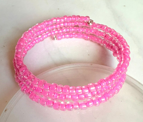 Pearl pink coloured glass 0 - coloured,