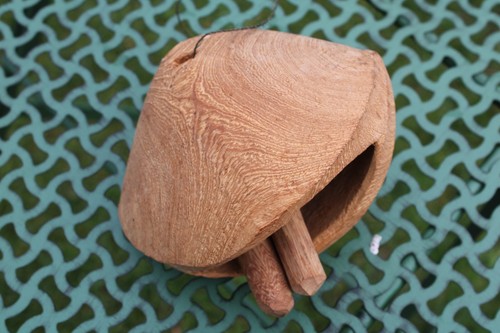 Vintage handcarved wooden cow - handcarved,