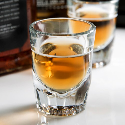 Whiskey shot vodka - whiskey, glass