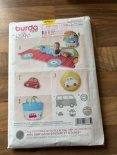 TRACKED Burda 6885 Sewing Pattern babies play mats USED