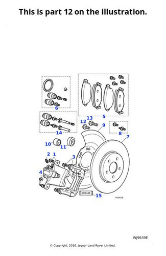 Jaguar genuine caliper - jaguar,