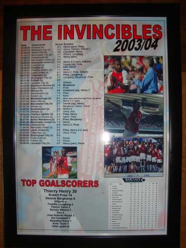 Arsenal invincibles 2003 - arsenal, 2003-04