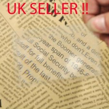 Magnifier Magnifying Reading Glass Plastic Flexible Lens Credit Card Size