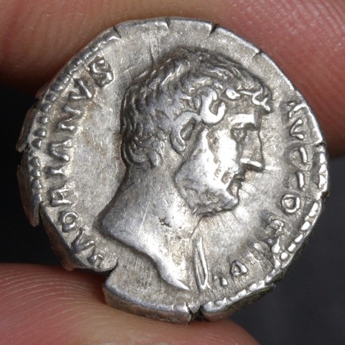 Emperor hadrian denarius - emperor,