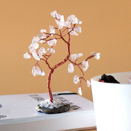 Gemstone tree rock quartz - quartz, on