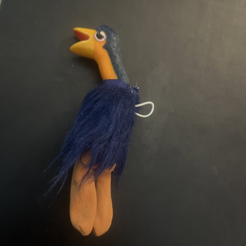Vintage emu finger puppet - vintage,