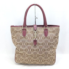 Gucci Jackie Leather Horse bit Tote Shoulder Bag Purple 145818 Authentic