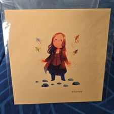 Olly Moss Scarlet Witch Print 5x5 Marvel Avengers Pals Giclee Wanda Maximoff