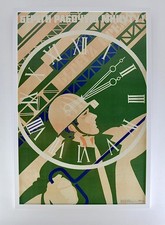 Large Advertising Poster, 'Save Every Working Minute!' Miron Lukyanov, 1983