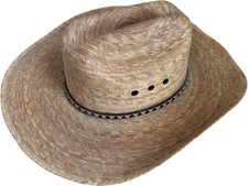 Lone Star Cowboy Hat Straw Western Style Size 7 1/2