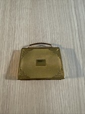 Vintage 1950s Mascot Suitcase Briefcase Loose Powder Makeup Compact - Musical