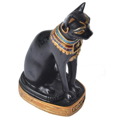 Egyptian cat god gold - egyptian, decor