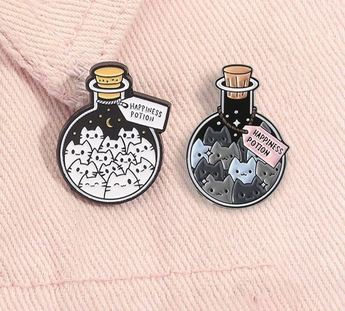 Cute cat happiness potion - happiness,