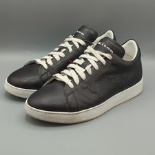 Kiton Black Leather Sneakers
