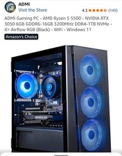 Desktop Gaming Computer Tower