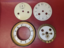 old enamel clock second finger dials brass and ceramic parts