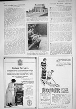 Old 1925 Clarke Model House Ronuk Floor Polish Carron Cooker Piano Ni 20th