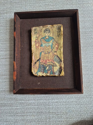 Vintage greek orthodox icon - vintage,