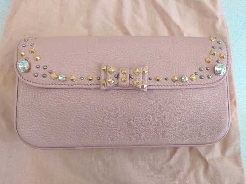 Miu pink leather - miu, clutch