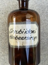 Large 1-Liter Antique Amber