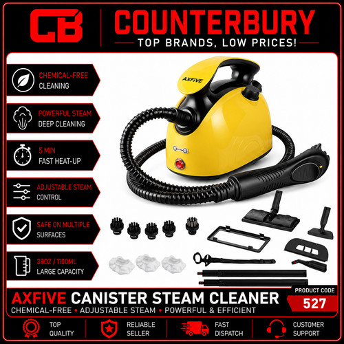 Axfive canister steam cleaner - canister,