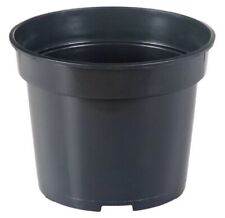 Black Plastic Plant Pots Small Round Flower Planters 3 4 5 7.5 10 12 15 Litre