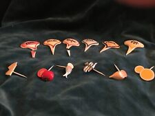 vintage kitchenalia sandwich markers plastic and ceramic party buffet mid cent