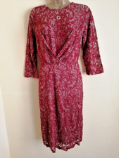 Savoir Dress RED Burgundy