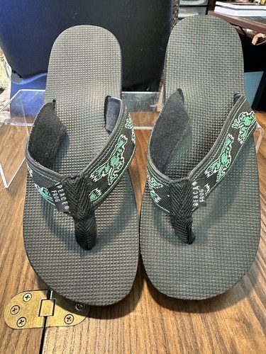 Peace frog flip flops black - frog,