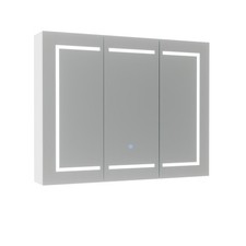 900mm LED 3 Doors White