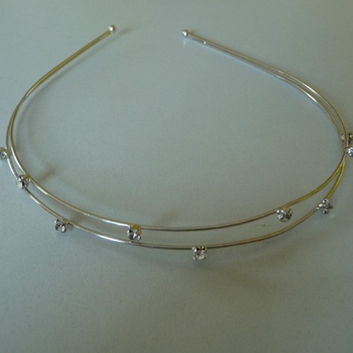 Fdc silver crystal tiara - fdc,
