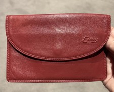 ENNY-ICONIC ITALIAN VINTAGE MAKER-MID RED  SOFT LEATHER-PURSE-NEW !!!
