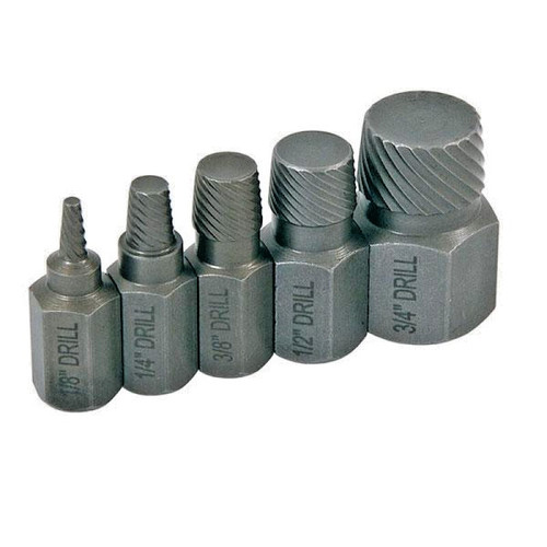 5pc pipe nipple extractor set - 5pc,