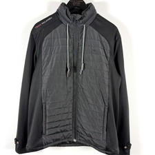 Vintage McLaren F1 Team Hybrid Jacket Mens XL Black Official Vodaphone Era VGC