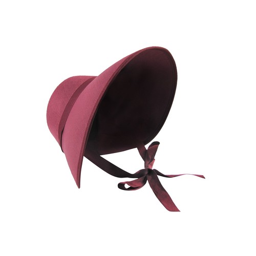 Large burgundy wide brim - large,