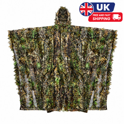 Leaf camouflage poncho - 3d,