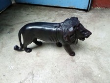 Ebony lion statue,Wooden lion