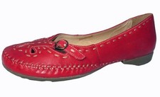 Ladies Red Leather Soft