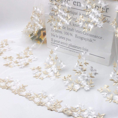 Mesh lace embroidery fabric - lace,