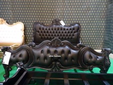 Super King size Chatelet® Gothic Black French designer chesterfield baroque bed
