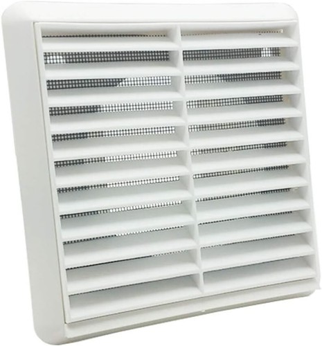 Kair white louvred wall vent - louvred,