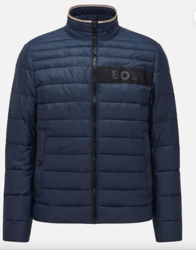 Hugo boss navy puffer jacket - puffer,