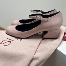 Sergio Rossi, Patent Leather, Size 37, Pink Taupe, SI Rossi Pumps, NWOB, 45 mm