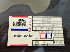Journey 5/8/82 Capital Centre Authentic Ticket Stub Rare Look